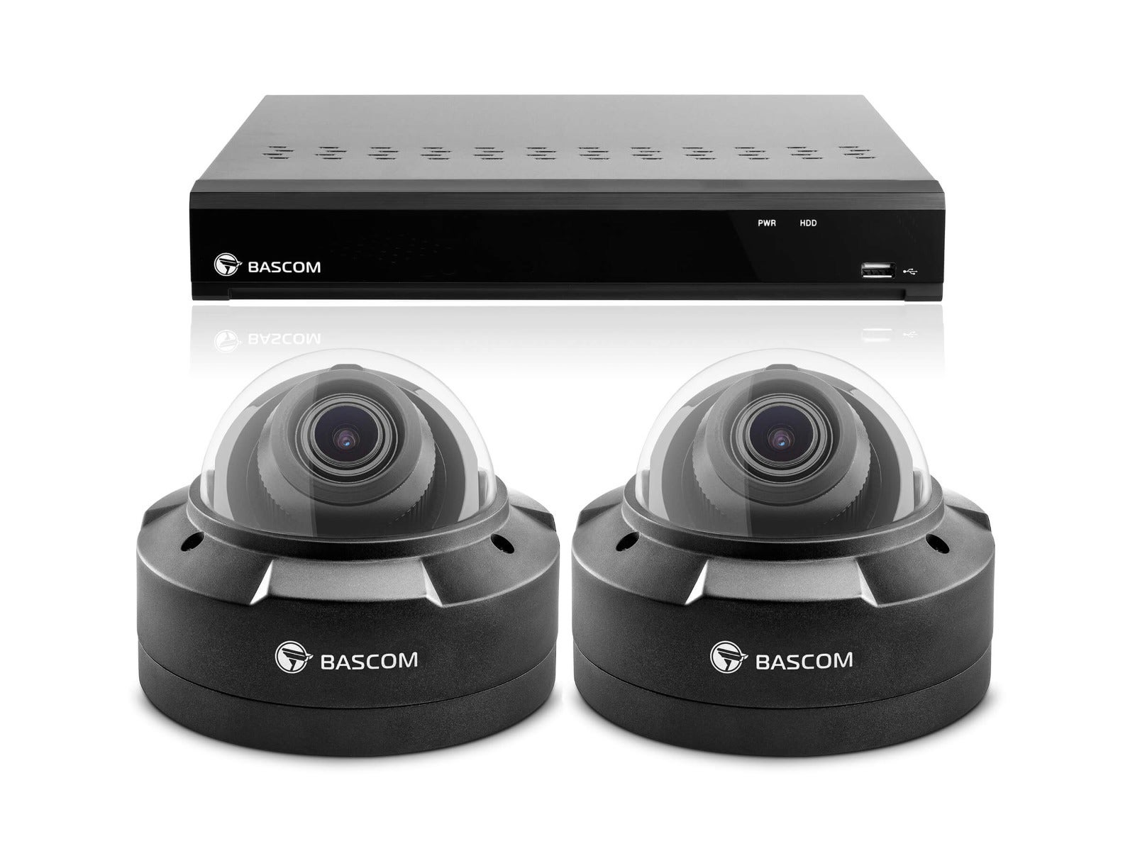 Bekabeld 2-dome-systeem PLUS
