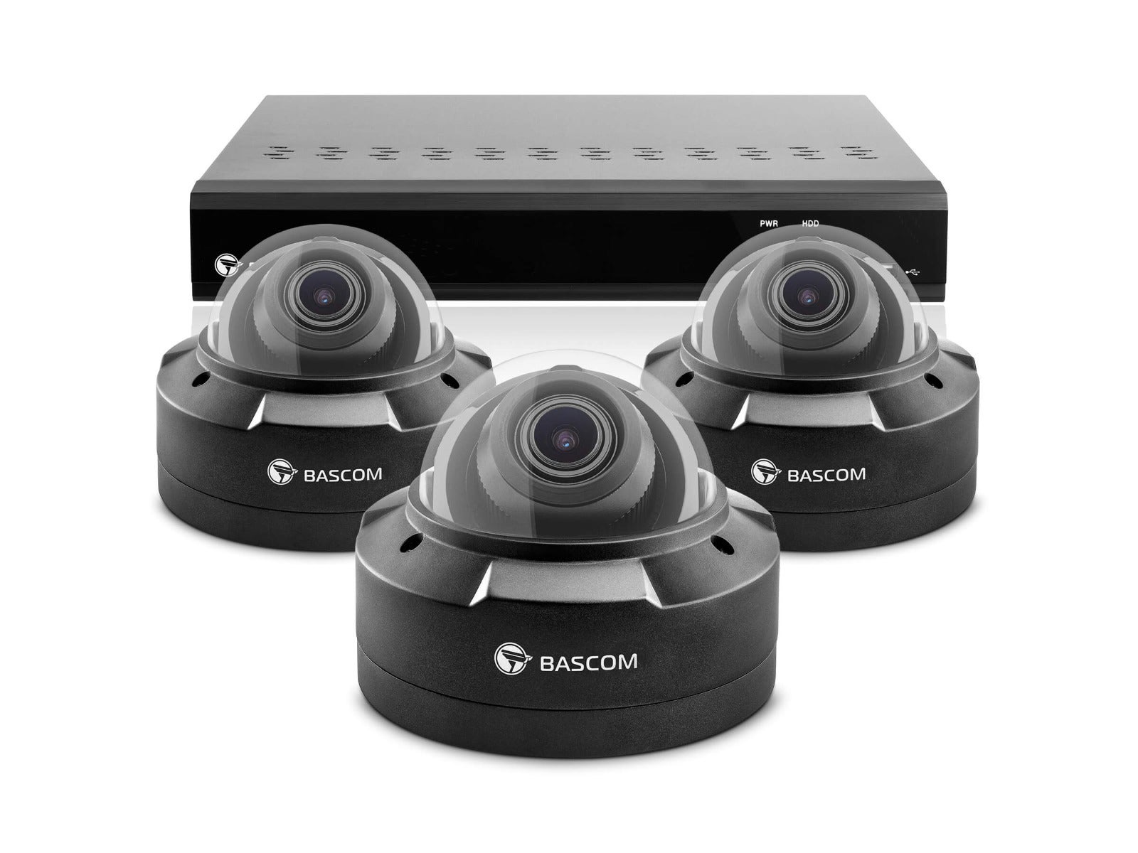 Bekabeld 3-dome-systeem PLUS