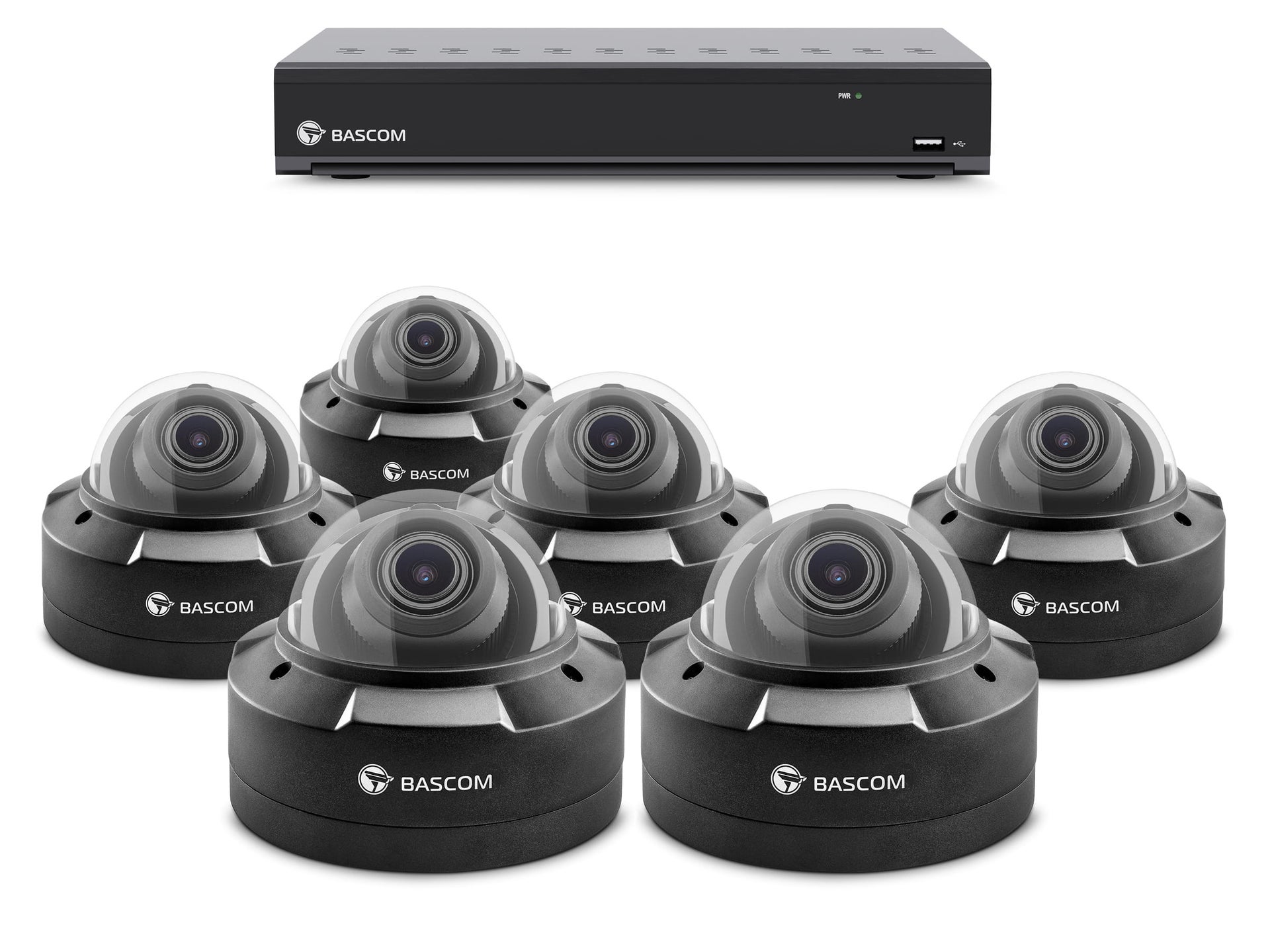 Bekabeld 6-dome-systeem PLUS
