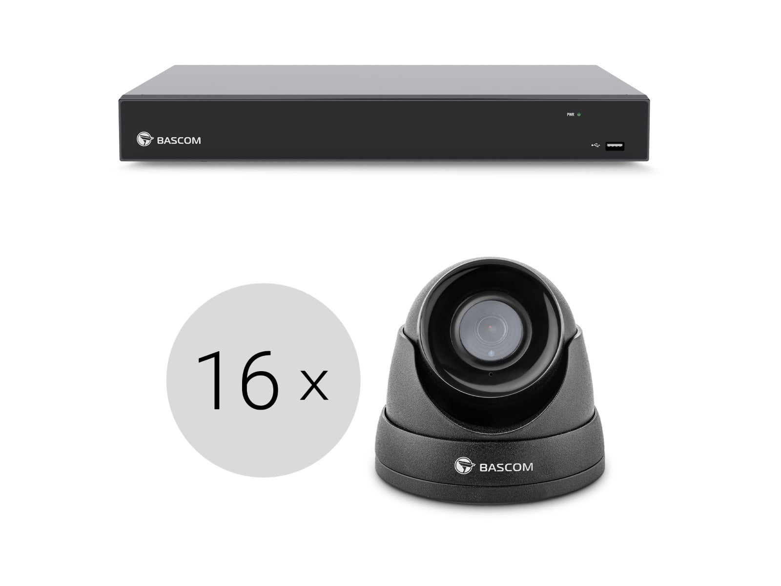 Bekabeld 16-dome-systeem Bekabeld 16-dome-systeem