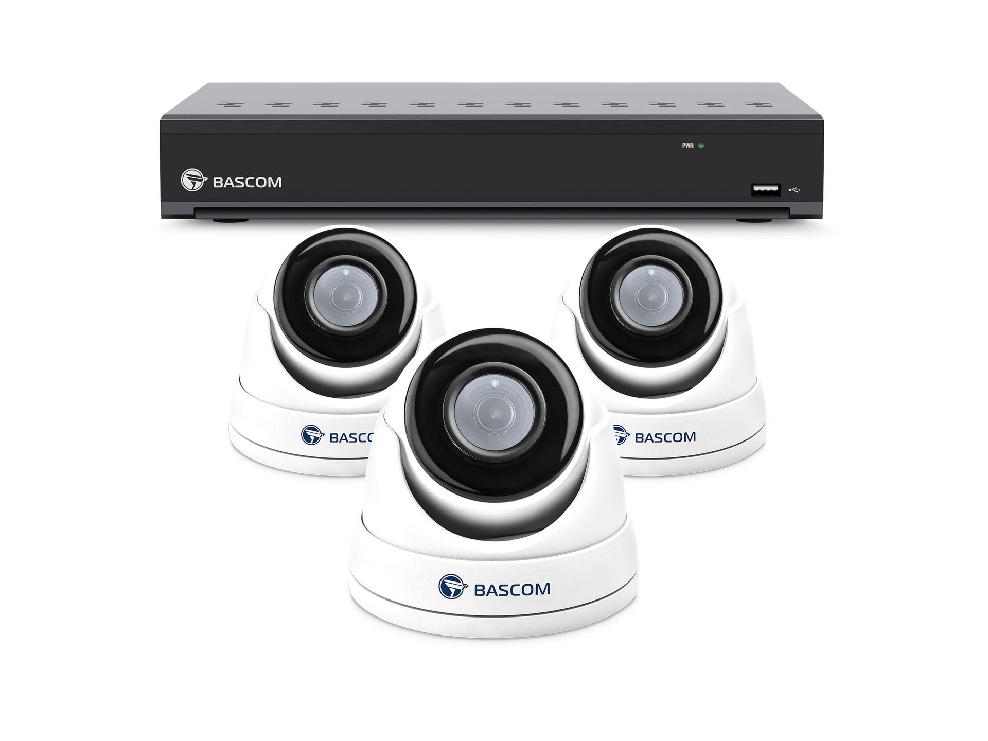 Bekabeld 3-dome-systeem