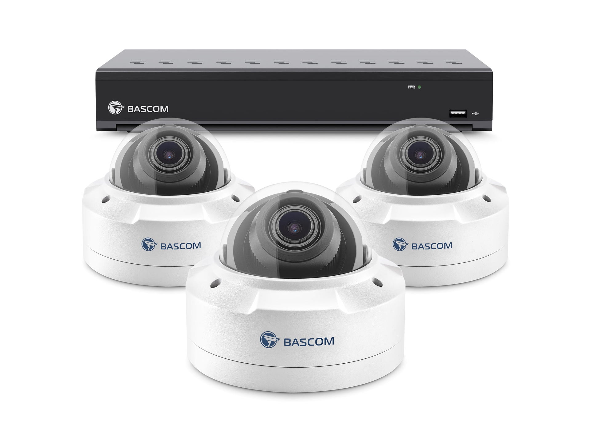 Bekabeld 3-dome-systeem PLUS