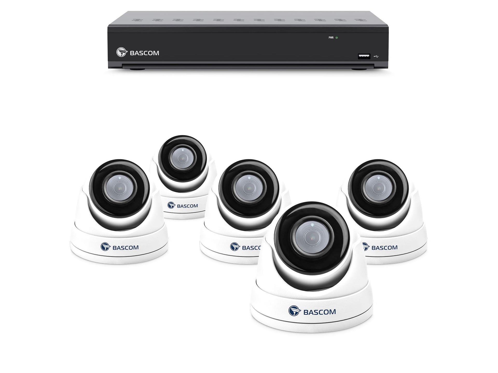 Bekabeld 5-dome-systeem