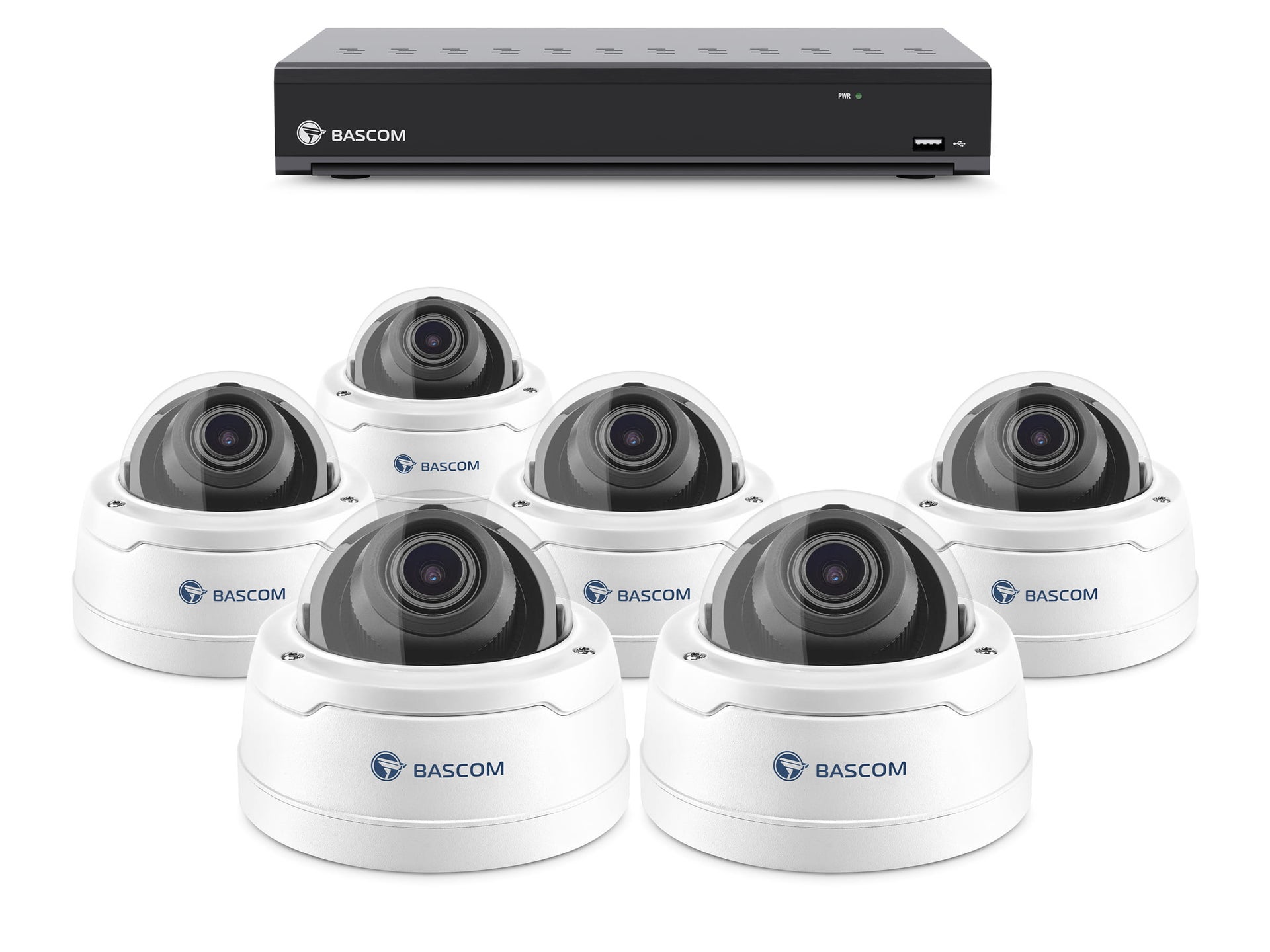 Bekabeld 6-dome-systeem PRO