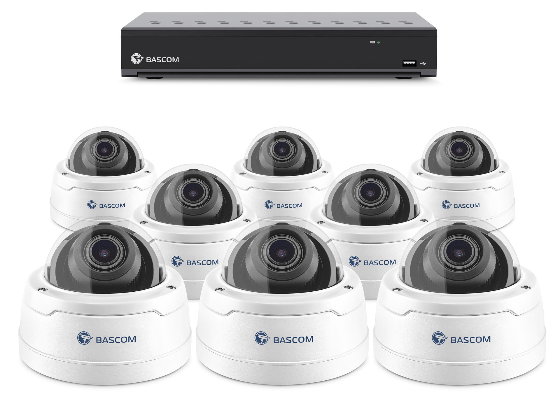 Bekabeld 8-dome-systeem PRO